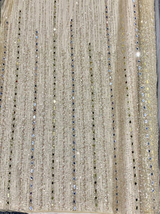 Leo's Exclusive Hand Beaded Tulle