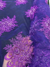 Load image into Gallery viewer, Magenta Beaded Lace
