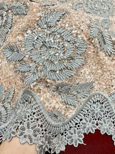 Load image into Gallery viewer, Guipure Lace on Velvet
