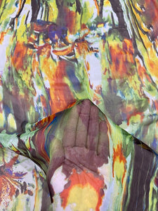 Abstract Graphic Prints in 100% Silk Chiffon