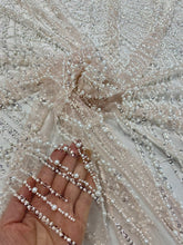 Load image into Gallery viewer, Starburst Bridal Lace with Pearls
