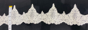 Beaded Bridal Lace Trim 5"