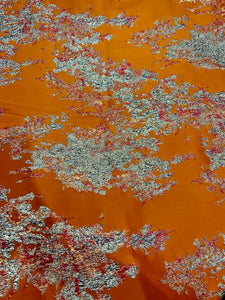 Abstract Metallic Brocade