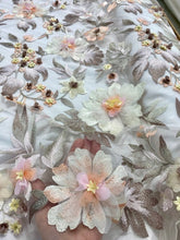 Load image into Gallery viewer, 3D Applique Flower lace
