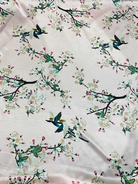 Asian Inspired Printed Silk