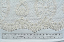Load image into Gallery viewer, Soft Pumice White Lace with Beads
