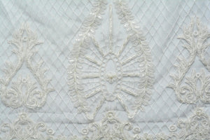 Soft Pumice White Lace with Beads