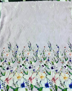 Flora Brocade with border